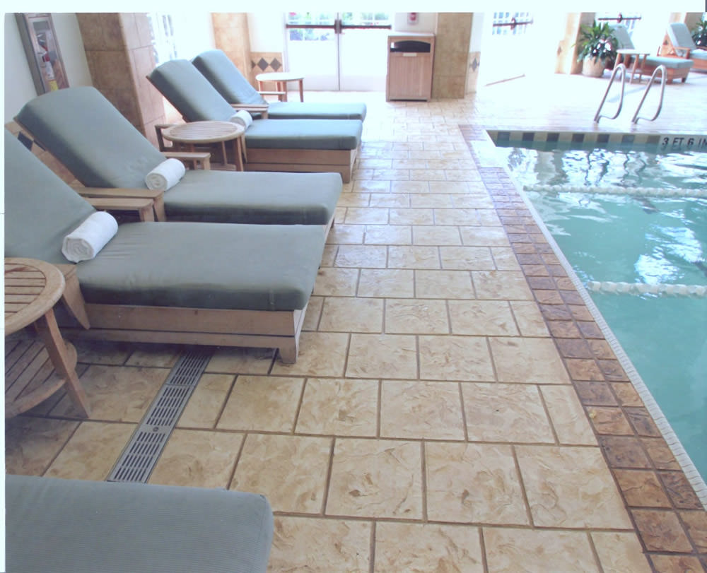 stamped concrete overlay