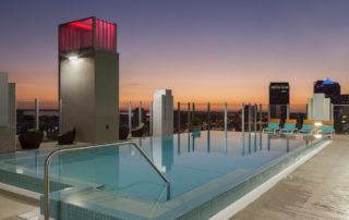 Concrete pool deck resurfacing