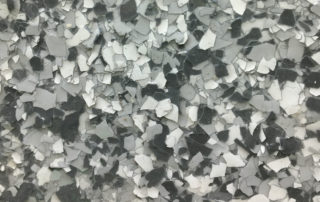Flake textured