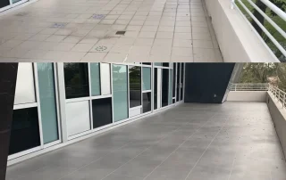 Patio resurfacing miami home large tile pattern Dexotex