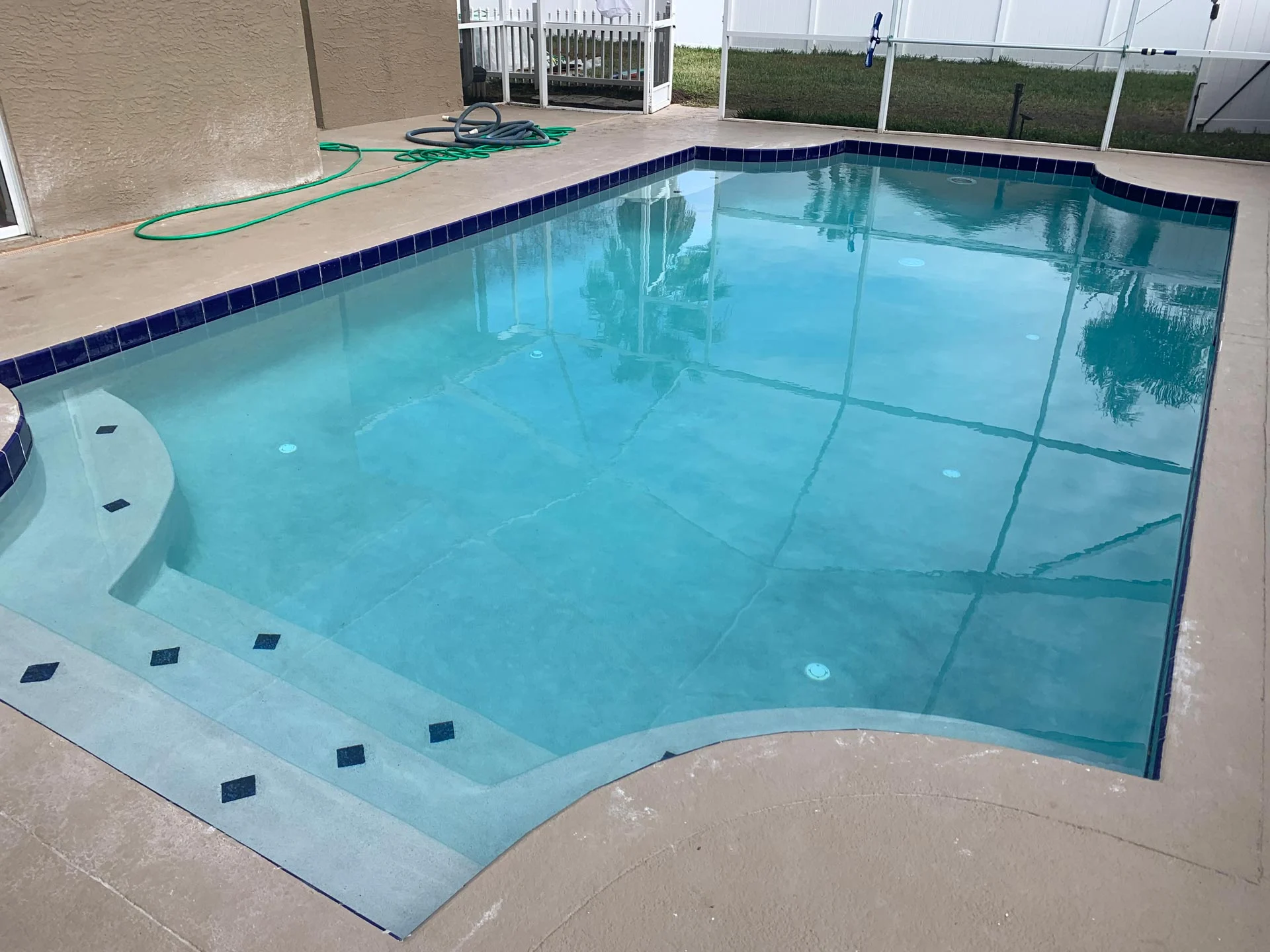 after pool resurfacing new image