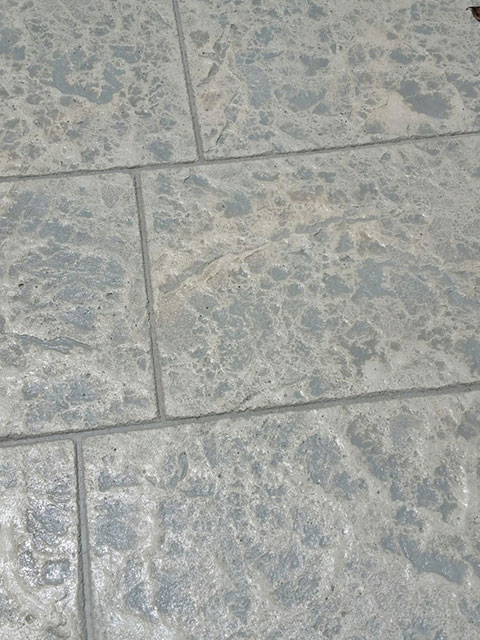 stamped concrete floor