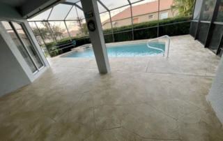 completed pool deck resurfacing tampa home