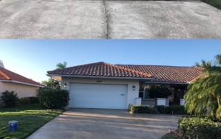 concrete driveway resurfacing tampa single story home