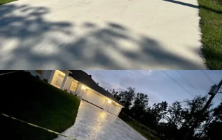 driveway resurface completed in Pacific stone concrete finish