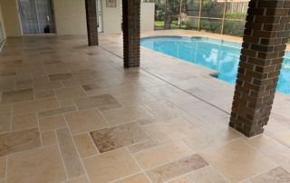 pool deck resurfacing french tile pattern