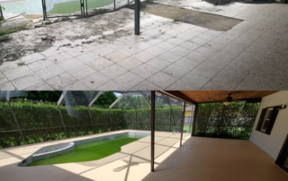 resurfaced concrete pool deck in Miami
