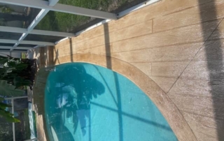 california woodgrain pool deck