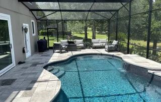 geometric pattern pool deck resurfacing