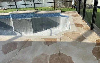 ongoing geometric pool resurfacing