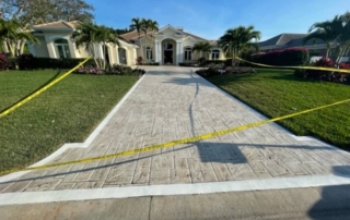pacific stone stamped concrete driveway