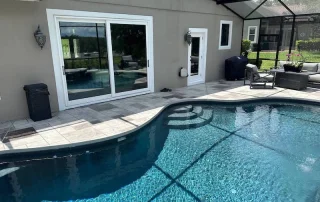 rectangle pattern pool deck