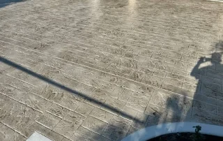 small rectangle tile design stamped concrete