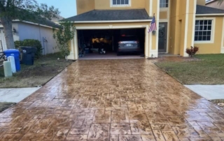 stamped decorative driveway coatings