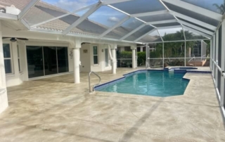 unique and customized pool deck