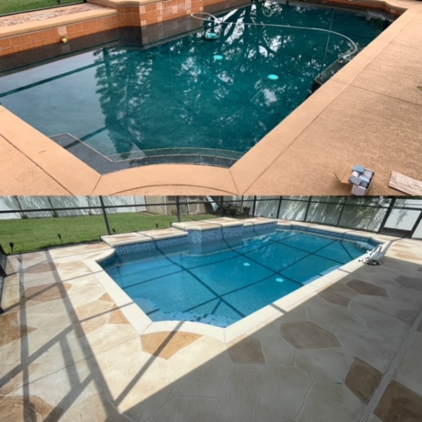 Surprising Pool Decking Resurfacing Images
