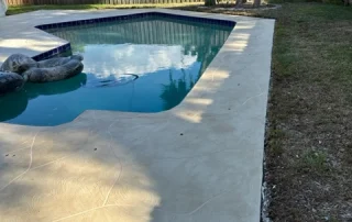 Sparkling blue after pool resurfacing