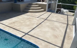 Upgraded pool deck finish for luxurious swimming experience