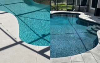 before and after pacific tiles pool resurfacing