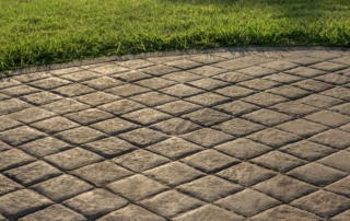 geometrical stamped concrete