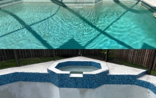 Before and After Pool resurfacing