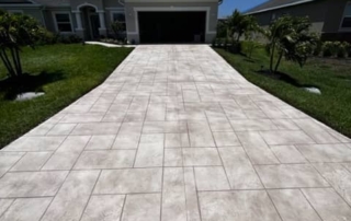 geometric shape driveway concrete