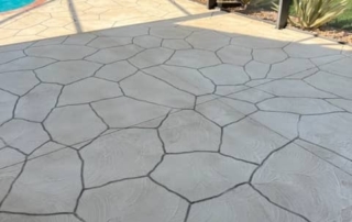 pool deck stamped concrete