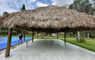 square stamped concrete patio