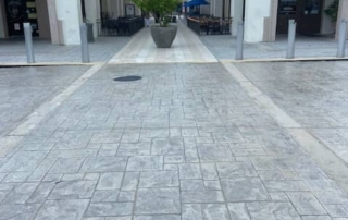 stamped concrete pathwalk