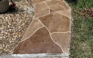 walkway concrete pattern