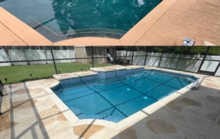 Before and After pool deck resurfacing