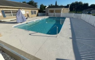 after concrete pool deck resurfacing
