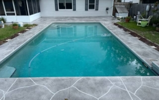 newly finish pool resurfacing