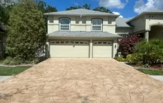 stamped driveway concrete