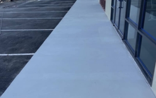 Broom Finish commercial concrete overlay