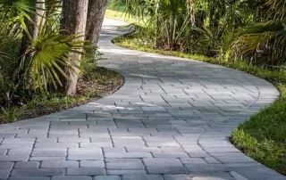 geometric walkway paver