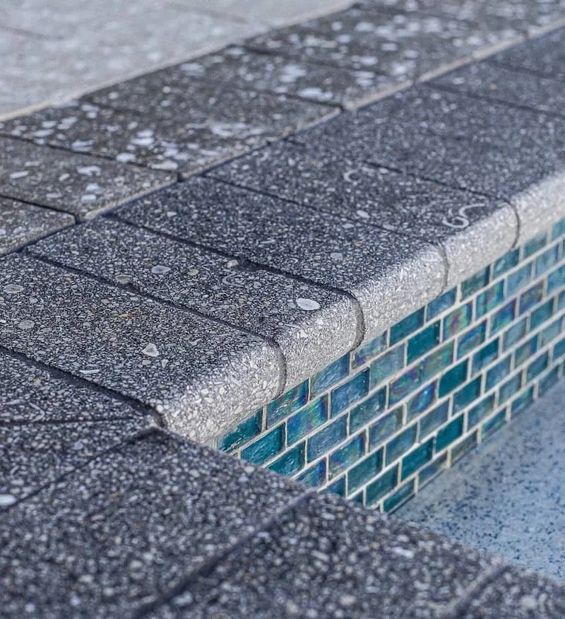 gray bullnose pool coping