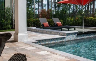 resort pool paver