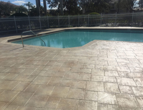 Revamp Your Pool Deck: Stamped Concrete Solutions