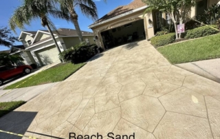 beach sand driveway decorative concrete