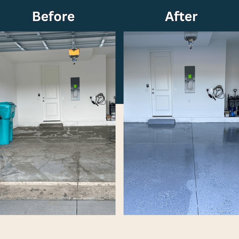 epoxy floor coatings before and after