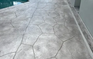 pool deck resurfacing stamped stones