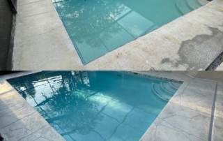 Before and After pool resurfacing near me