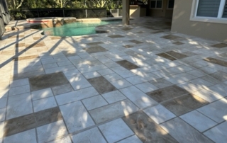 Outdoor Patio Decorative Concrete Tile Design Shadow Play