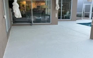 Patio Area Resurfaced with Decorative Concrete