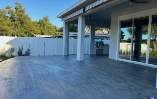 Patio Woodgrain Tile Finish