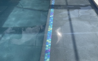 Pool Resurfacing Finish with Mosaic Tile Detail