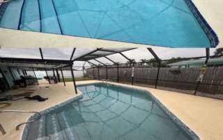 Before and After Swimming Pool Concrete Resurfacing
