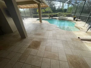 Enhanced Outdoor Pool Space with Pacific Tile Decorative Concrete Enhanced Outdoor Pool Space with Pacific Tile Decorative Concrete