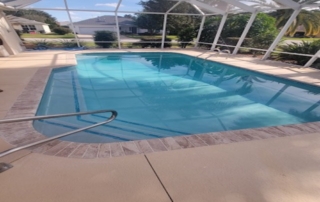 Refurbished Pool With Crystal Clear Water and New Tiling